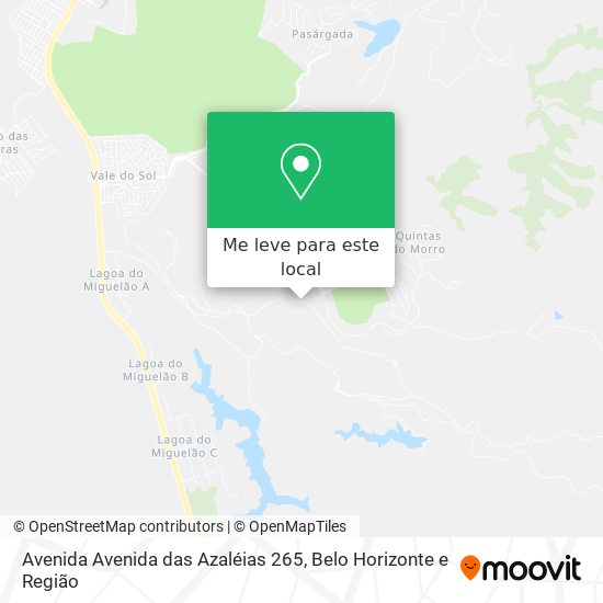 Avenida Avenida das Azaléias 265 mapa