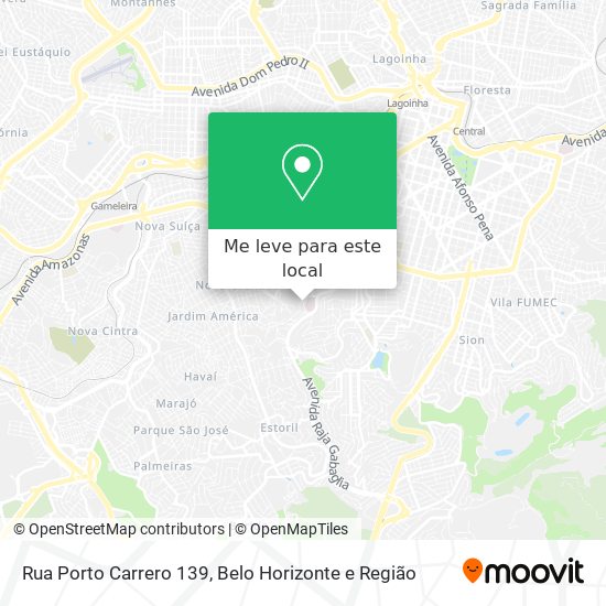 Rua Porto Carrero 139 mapa
