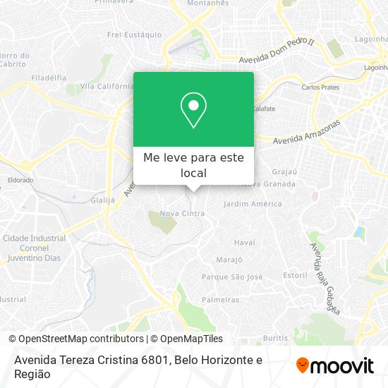 Avenida Tereza Cristina 6801 mapa