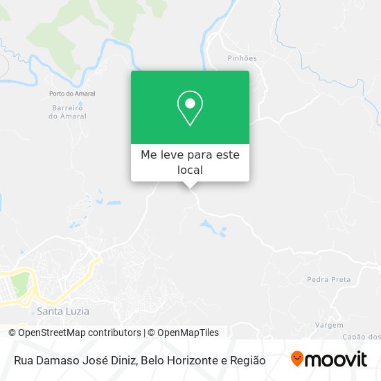 Rua Damaso José Diniz mapa