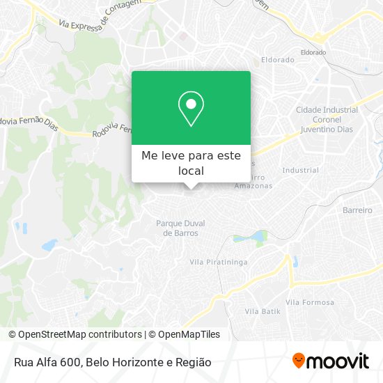 Rua Alfa 600 mapa