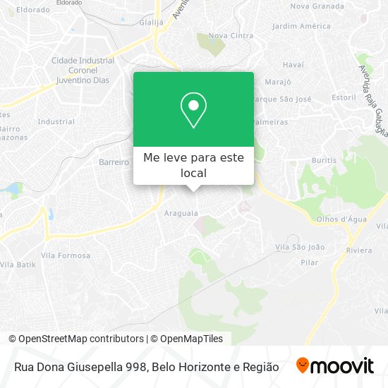 Rua Dona Giusepella 998 mapa