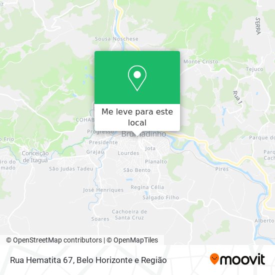 Rua Hematita 67 mapa