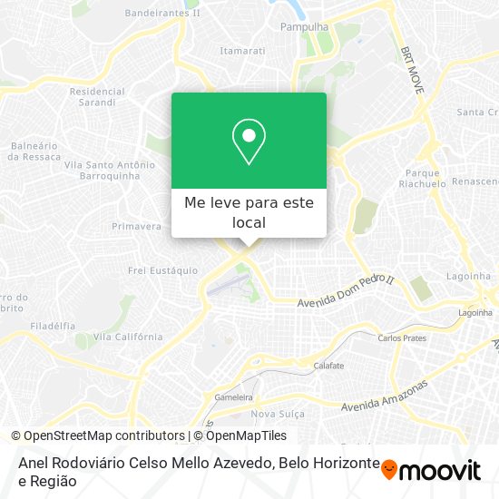 Anel Rodoviário Celso Mello Azevedo mapa