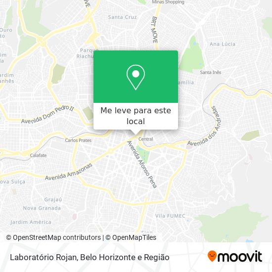 Laboratório Rojan mapa