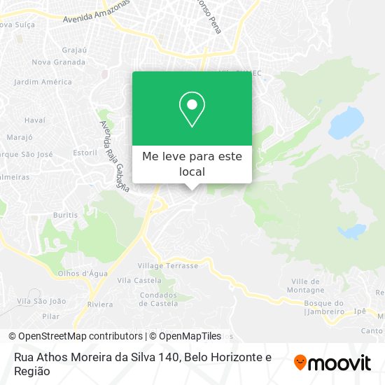 Rua Athos Moreira da Silva 140 mapa