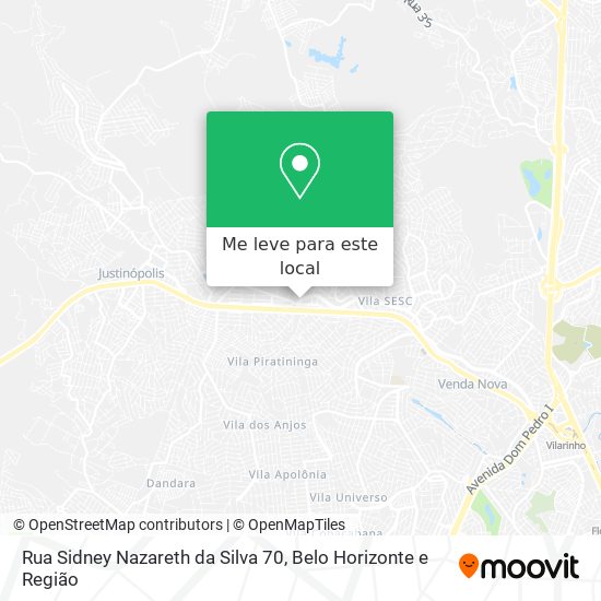 Rua Sidney Nazareth da Silva 70 mapa