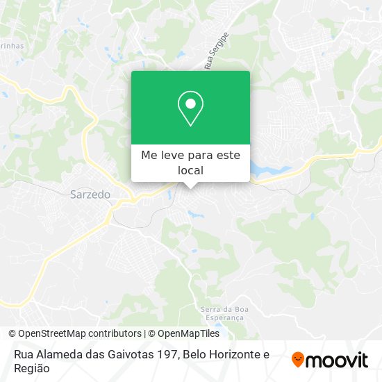 Rua Alameda das Gaivotas 197 mapa