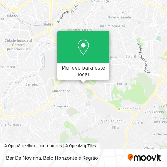 Bar Da Novinha mapa