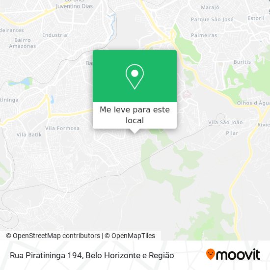 Rua Piratininga 194 mapa