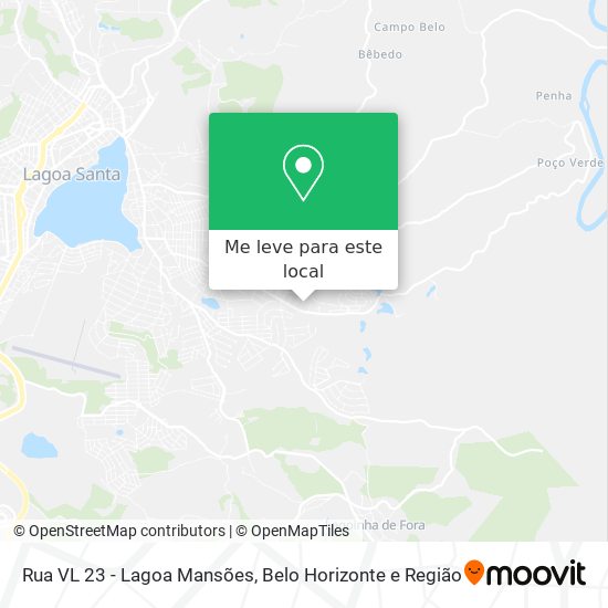 Rua VL 23 - Lagoa Mansões mapa