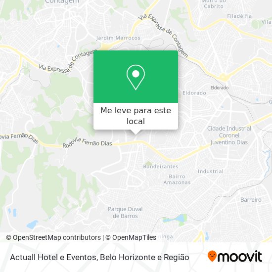 Actuall Hotel e Eventos mapa