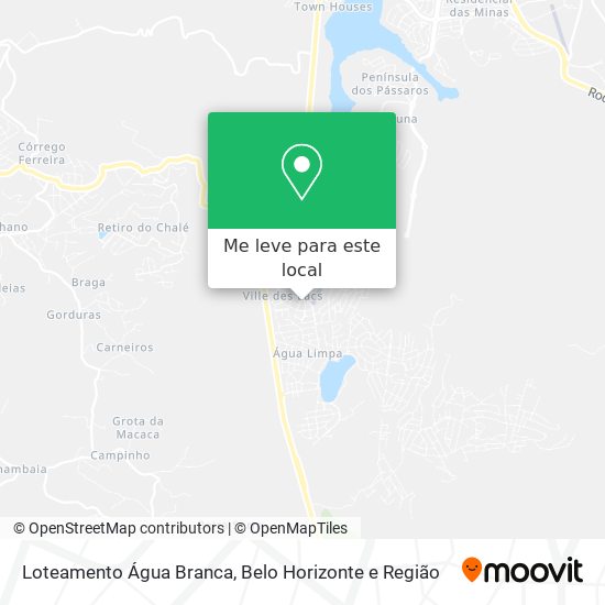 Loteamento Água Branca mapa