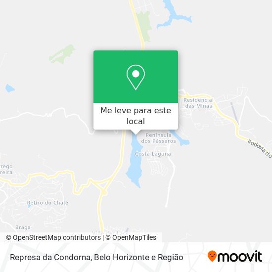 Represa da Condorna mapa