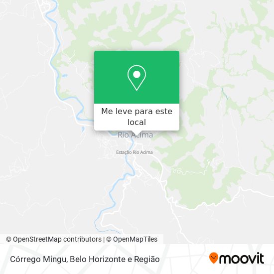 Córrego Mingu mapa