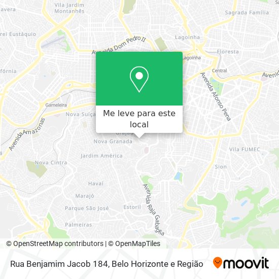 Rua Benjamim Jacob 184 mapa