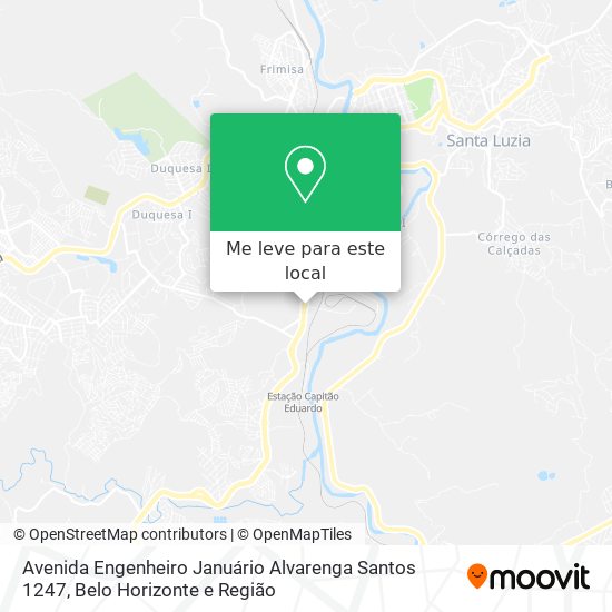 Avenida Engenheiro Januário Alvarenga Santos 1247 mapa