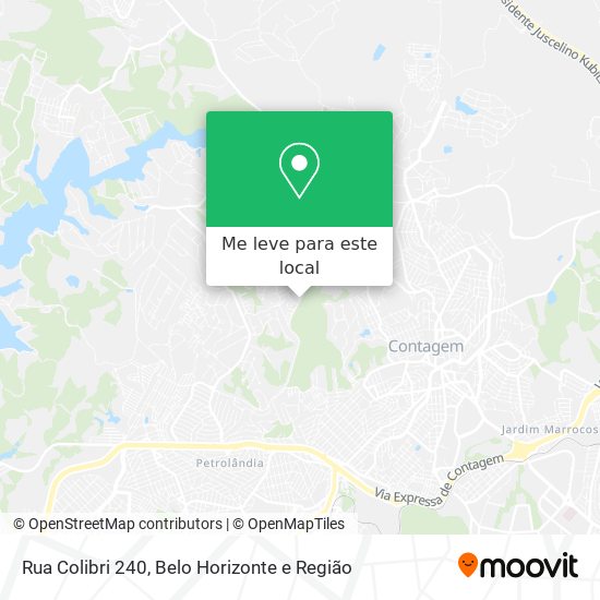 Rua Colibri 240 mapa