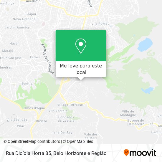 Rua Dicíola Horta 85 mapa