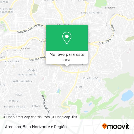 Areninha mapa