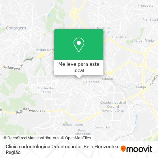 Clinica odontologica Odontocardio mapa