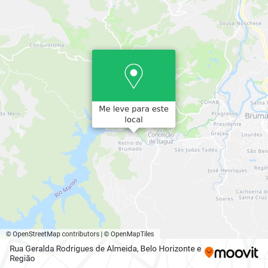 Rua Geralda Rodrigues de Almeida mapa