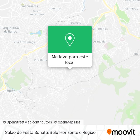 Salão de Festa Sonata mapa