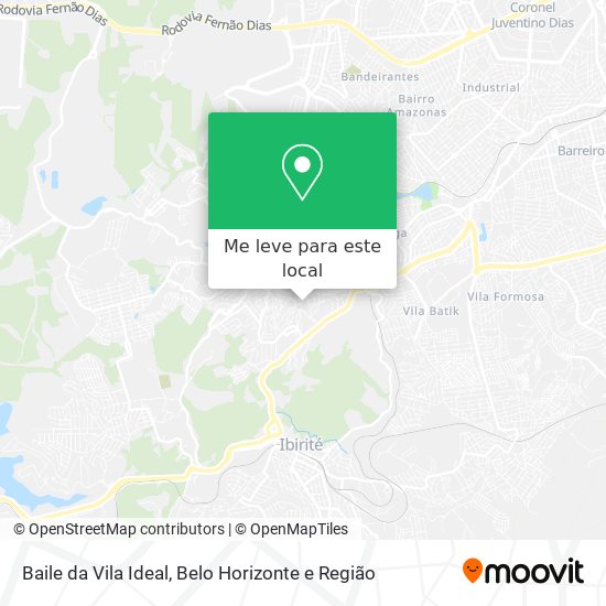 Baile da Vila Ideal mapa