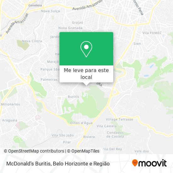 McDonald's Buritis mapa