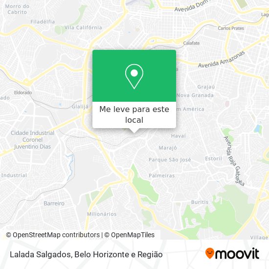 Lalada Salgados mapa