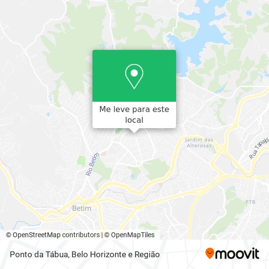 Ponto da Tábua mapa