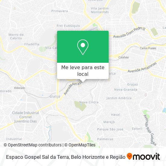 Espaco Gospel Sal da Terra mapa