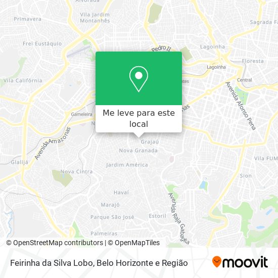 Feirinha da Silva Lobo mapa
