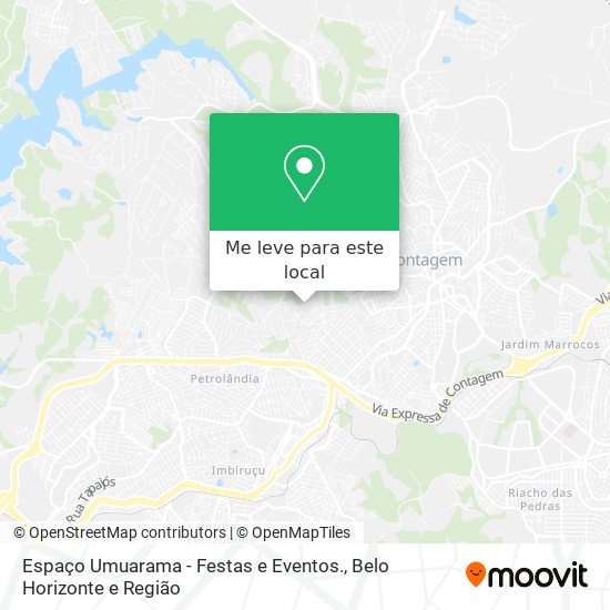 Espaço Umuarama - Festas e Eventos. mapa