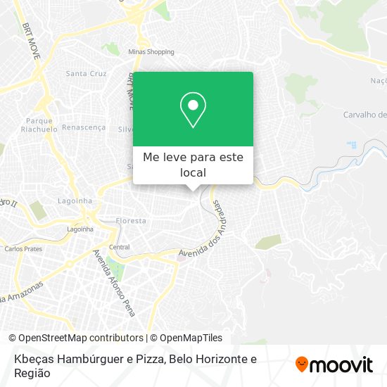 Kbeças Hambúrguer e Pizza mapa