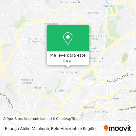 Espaço Abílio Machado mapa