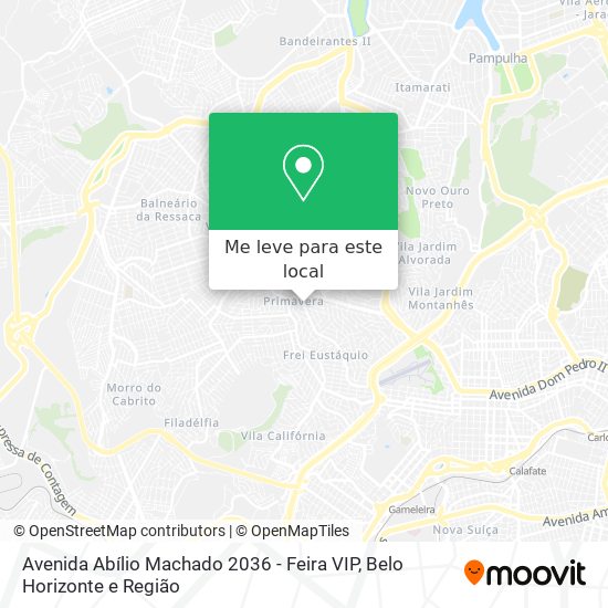 Avenida Abílio Machado 2036 - Feira VIP mapa