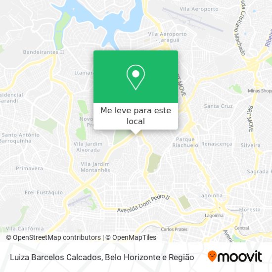 Luiza Barcelos Calcados mapa