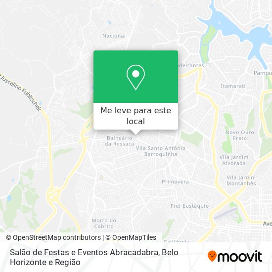 Salão de Festas e Eventos Abracadabra mapa