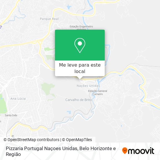Pizzaria Portugal Naçoes Unidas mapa