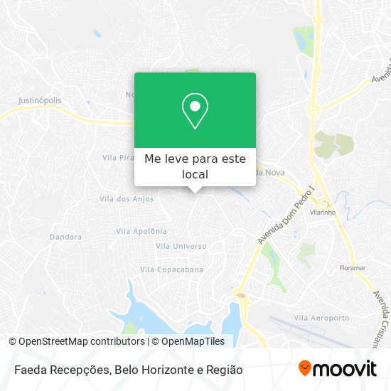 Faeda Recepções mapa