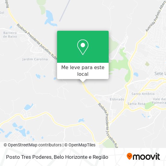Posto Tres Poderes mapa