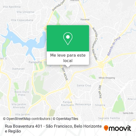 Rua Boaventura 401 - São Francisco mapa