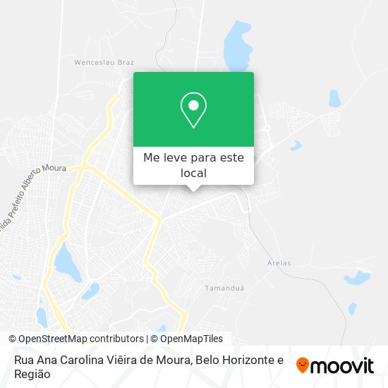 Rua Ana Carolina Viêira de Moura mapa
