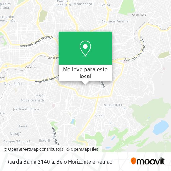 Rua da Bahia 2140 a mapa