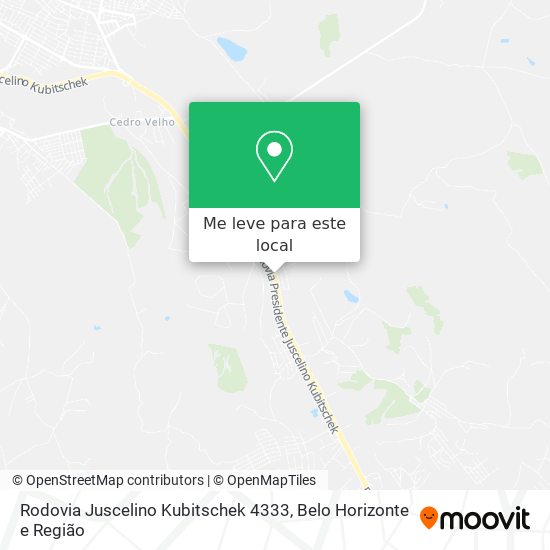 Rodovia Juscelino Kubitschek 4333 mapa