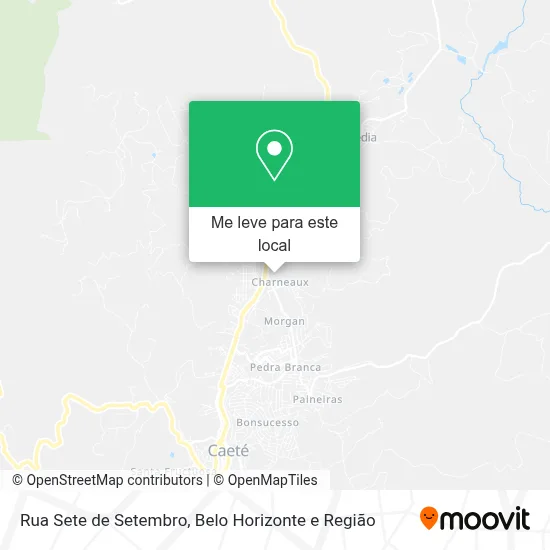 Rua Sete de Setembro mapa
