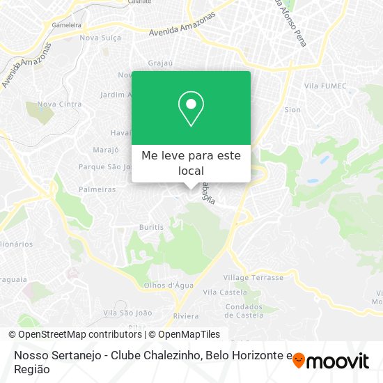 Nosso Sertanejo - Clube Chalezinho mapa