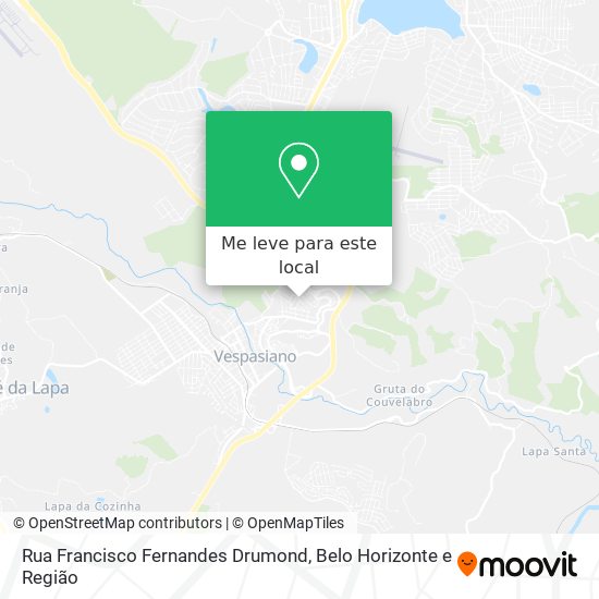 Rua Francisco Fernandes Drumond mapa