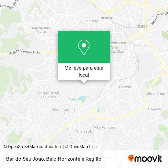 Bar do Seu João mapa